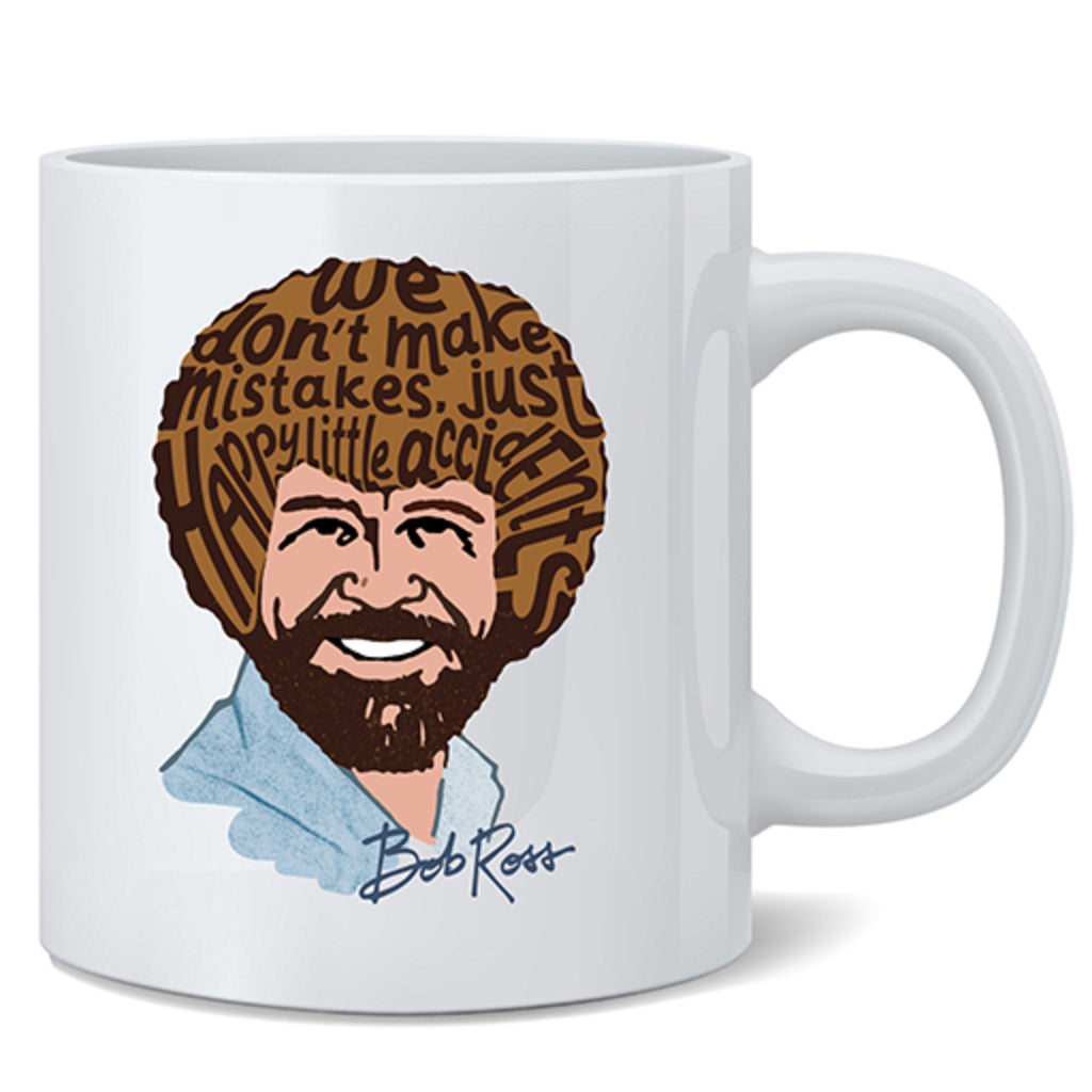 Bob Ross No Make Mistakes Happy Accidents Word Art Mug 12oz 183068