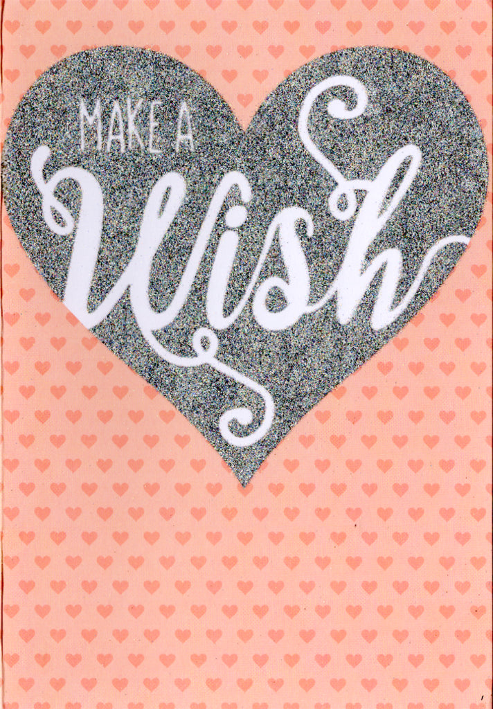 Make a wish Blank Greeting Card Retail $3.99. Inside: Blank | 7803 | 255377