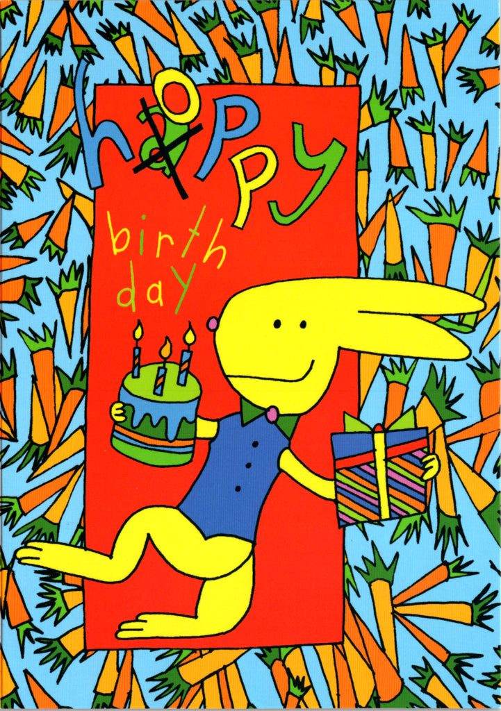 Bunny- General Kids Birthday card Retail $2.99. Inside: Have an awesome Hoppy Birthday! | 7857 | 255396