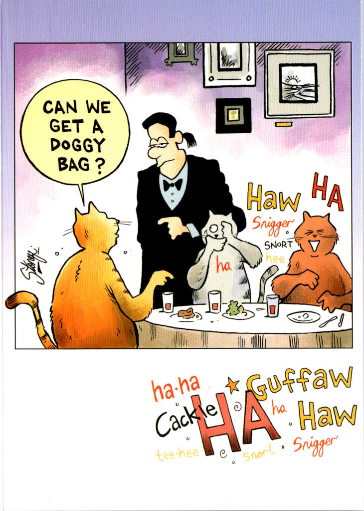 Doggy bags- General Birthday. Retail $2.99 Inside: Have a mouth-watering birthday! 5x7 Greeting Card | 7777 | 255399