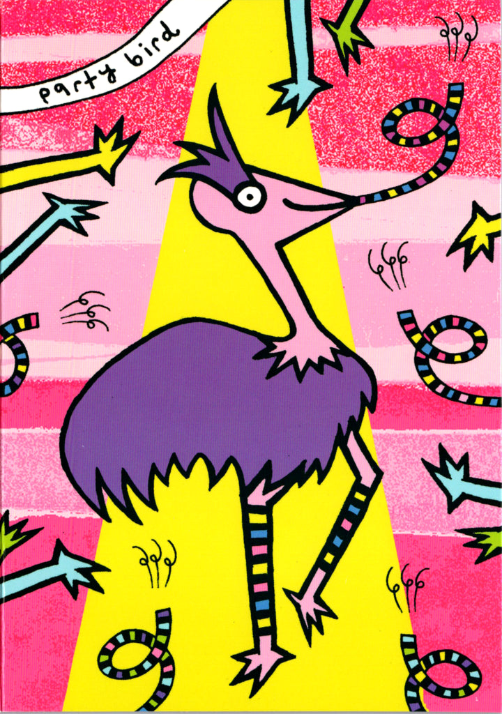Party bird- General Kids Birthday card Retail $2.99. Inside: Wishing you an amazing birthday! | 7862 | 255406