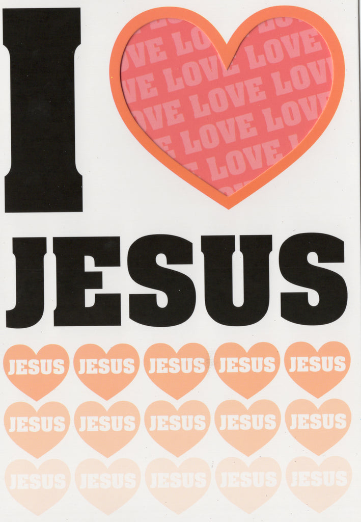 I heart Jesus- General Easter religious greeting card. Retail $2.99. Inside: Blessings for your Easter. | EA06152 | 255412