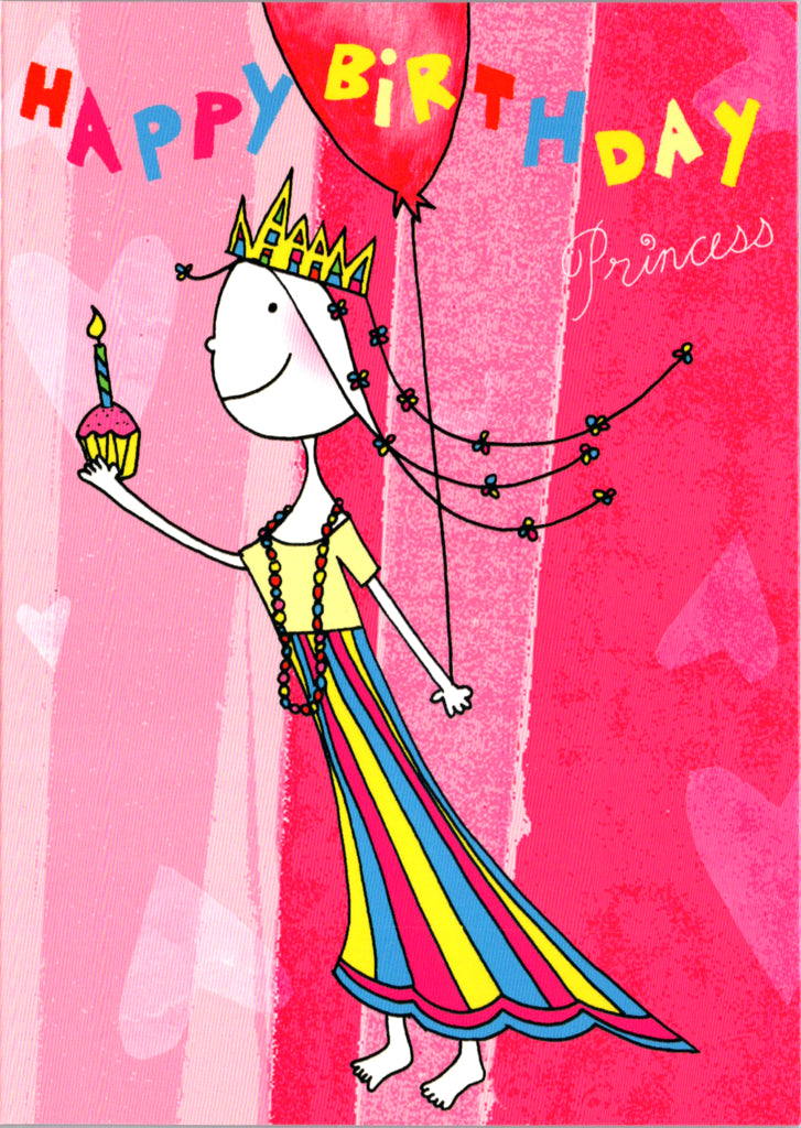 Princess- General Kids Birthday card Retail $2.99. Inside: Lots of fairy wishes coming your way on your birthday. | 7850 | 255429
