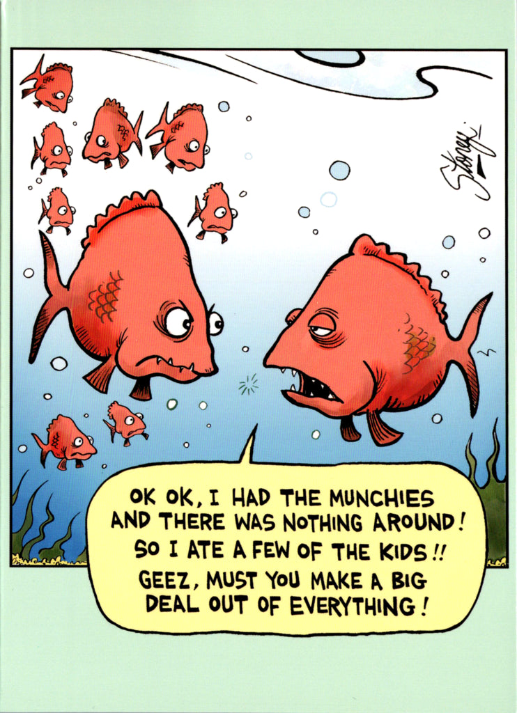 Fishes- General Birthday. Retail $2.99 Inside: Best fishes on your birthday! 5x7 Greeting Card | 7779 | 255440