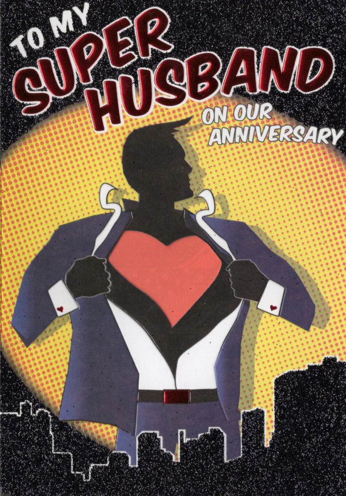 Husband Anniversary card Retail $4.49 Inside: You are my hero... | 5129 | 255516