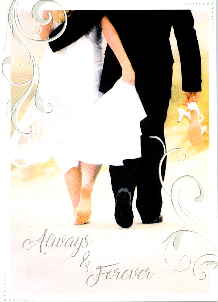 BandG WALKING - WEDDING 5x7 Greeting Card | 5565 | 255620