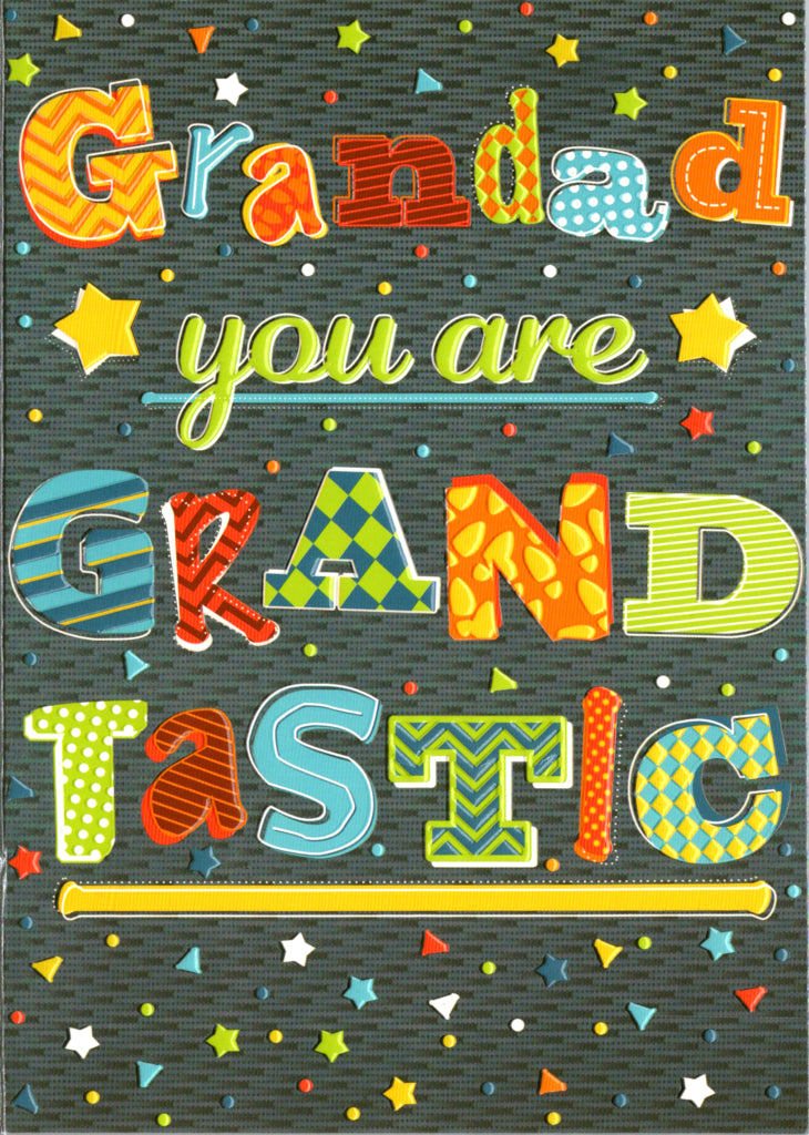 GRANDTASTIC - GRANDAD BDAY 5x7 Greeting Card | 8045 | 255621
