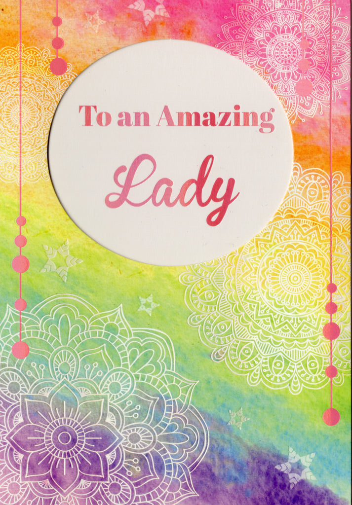 Watercolor and mandalas- Thank you greeting card. Retail $3.99. Inside: Thank you for bringing the best kind of joy into our lives... | 8580 | 255681