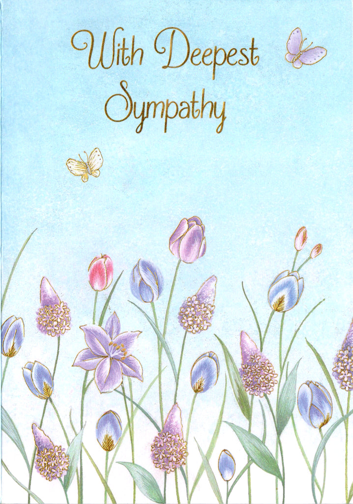 PASTEL FLOWERS SYMPATHY 5x7 Greeting Card | 6123 | 255908