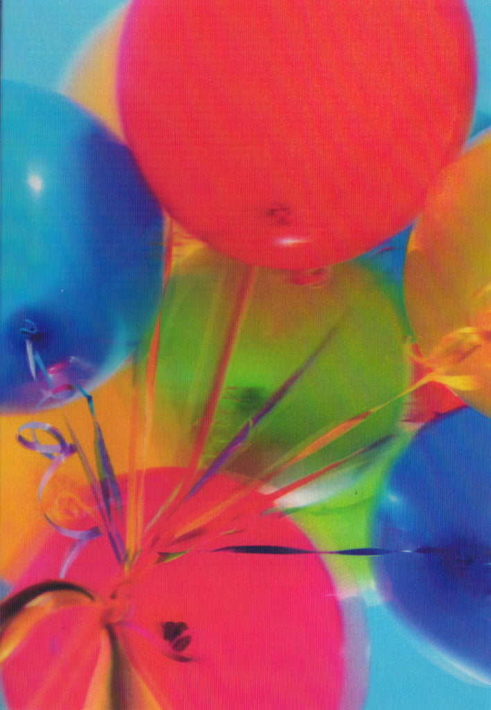 3D Balloons Blank Greeting Card Retail $3.99. Inside: Blank | 05257A | 255945