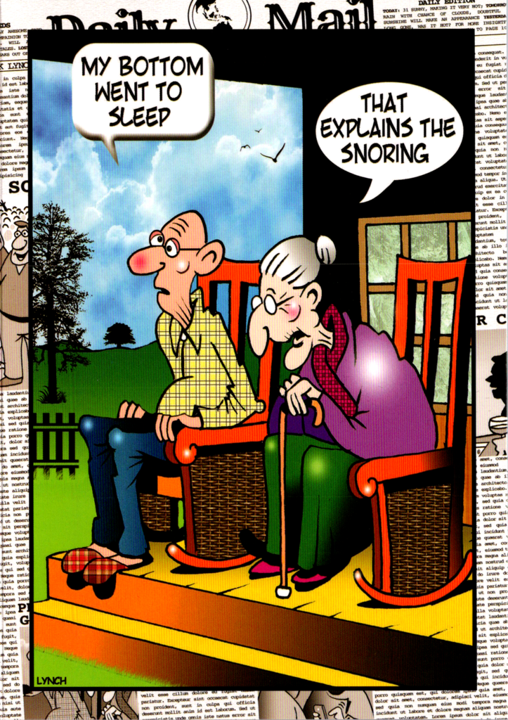 Old people Anniversary by Mark Lynch- Retail $3.90 Inside: You make a great couple! Happy Anniversary 5x7 Greeting Card | 8007 | 255999