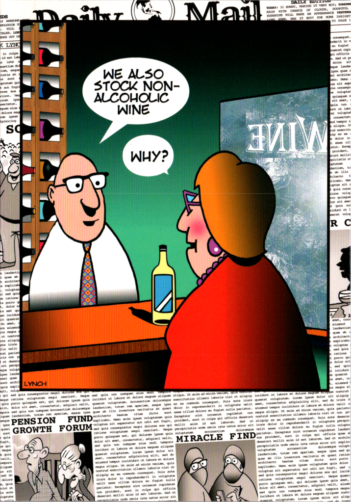 Wine Humor Birthday by Mark Lynch- Retail $3.90 Inside: Why indeed?! Happy Birthday 5x7 Greeting Card | 8355 | 256008