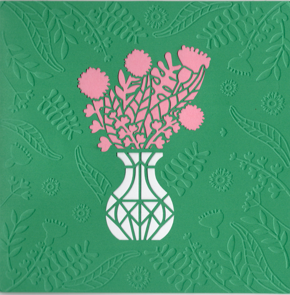 CRG POP UP CARD VASE WITH FLOWERS | CRG0001 | 256054