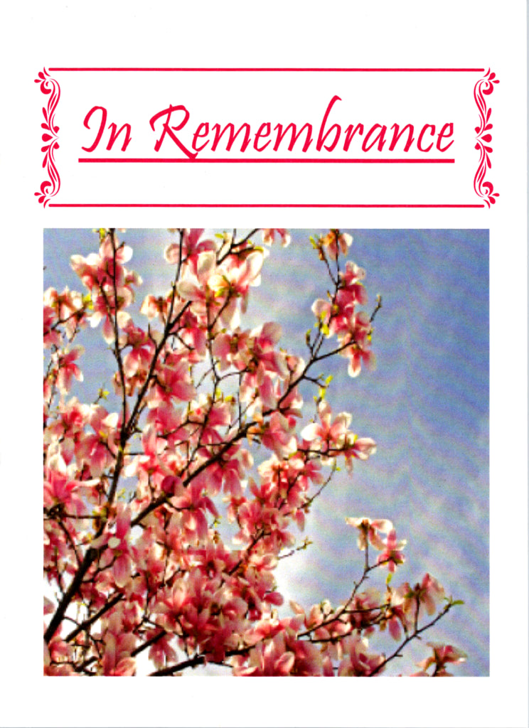 Remembrance Celebration of Life greeting card. Inside message: We celebrate the life of a beautiful soul. One that we will treasure in our hearts forever. cards. Retail $3.99 | DGC1001 | 256104