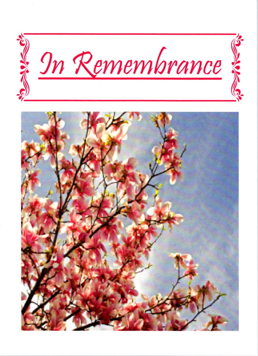 Remembrance Celebration of Life greeting card. Inside message: We celebrate the life of a beautiful soul. One that we will treasure in our hearts forever.  cards. Retail $3.99 | DGC1001 | 256104