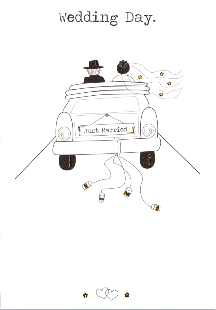 Wedding greeting card Retail $3.49 Inside: Congratulations all the best! | 5806 | 256161