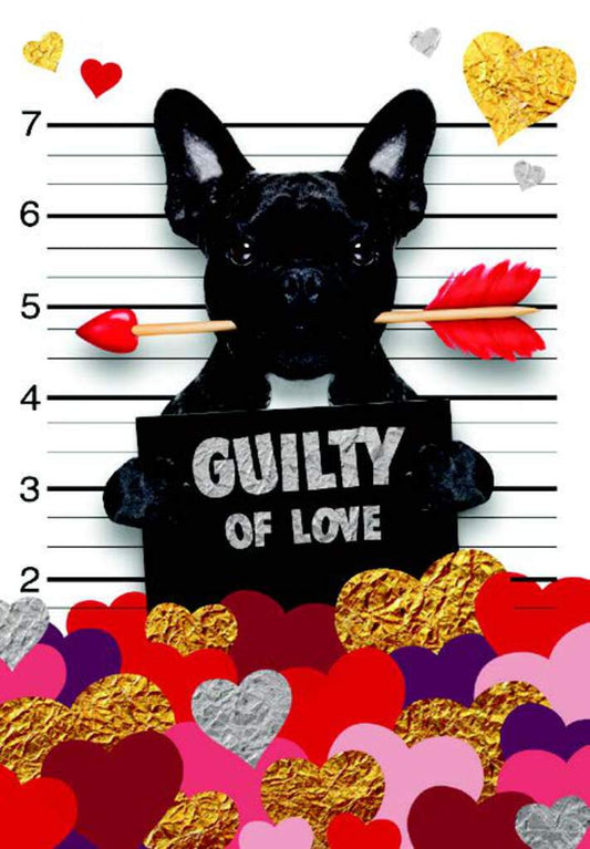 Guilty of love- Husband- Valentine's greeting card. Retail $2.99. Inside:  I can't stop loving you! Happy Valentine's Day. | V07719 | 257126