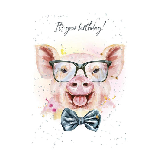 Hopper Cards- Pig out- Birthday. Retail $5.00. Dimensions: 5x7 INSIDE: Let' pig out! | HOP0065 | 257616