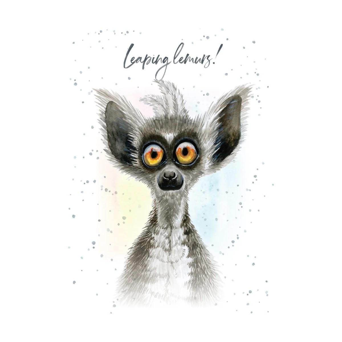Hopper Cards- Leaping Lemurs- Birthday. Retail $5.00. Dimensions: 5x7 INSIDE: How is it your birthday again? | HOP0120 | 257665