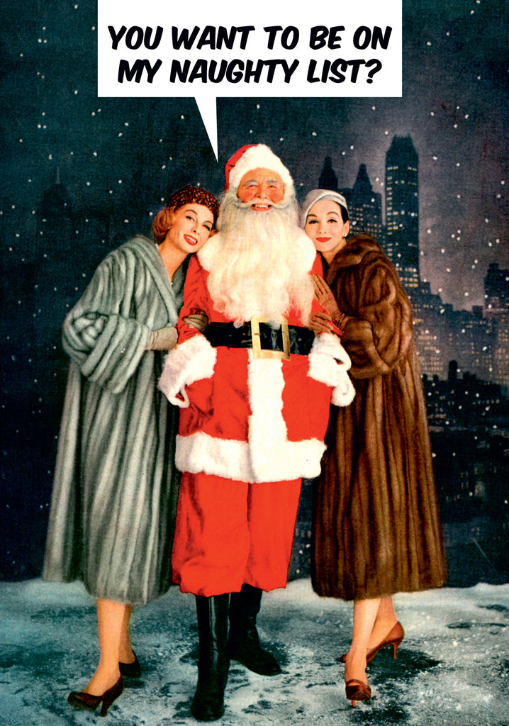 Dean Morris You Want To Be On My Naughty List Funny Greeting Card 5x7 DMX210 | 259865