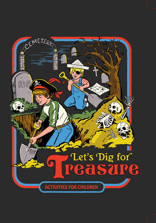 Blank - Steven Rhodes Lets dig for treasure Greeting Card 5x7 | 1050 | 260010