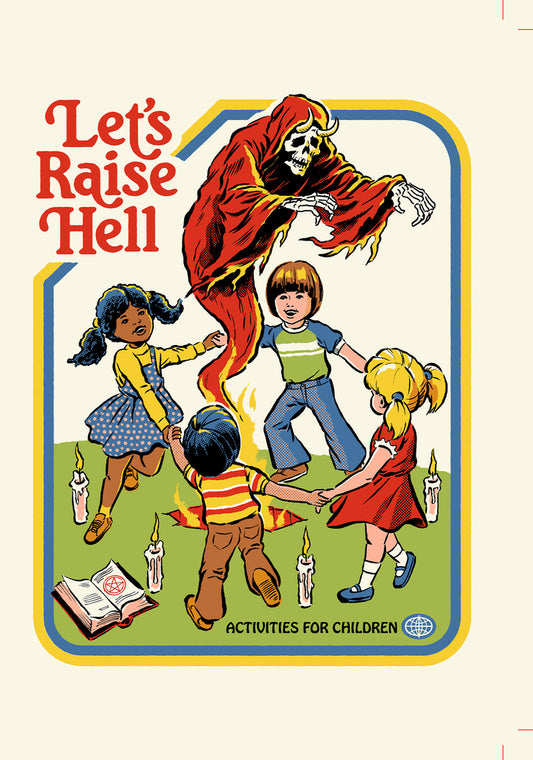 Blank - Steven Rhodes Lets Raise Hell Greeting Card 5x7 | 1053 | 260013