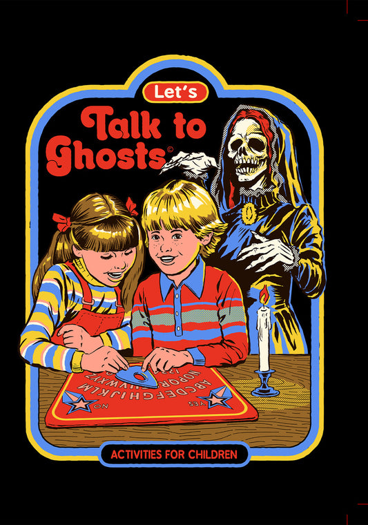 Blank - Steven Rhodes Lets talk to Ghosts Greeting Card 5x7 | 1056 | 260016