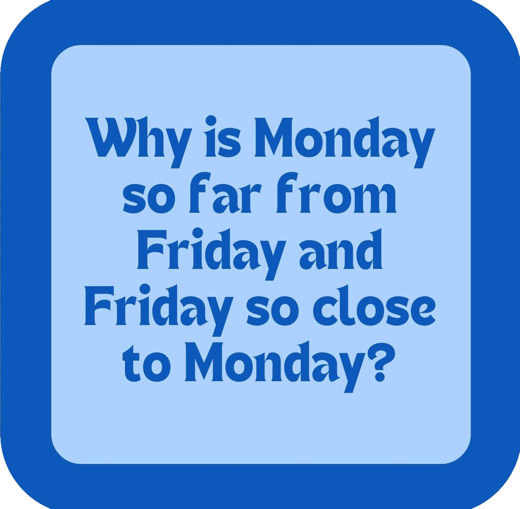 Why Is Monday So Far From Friday Premium Drink Coaster Resin With Cork Backing | 58532 | 260207 260207