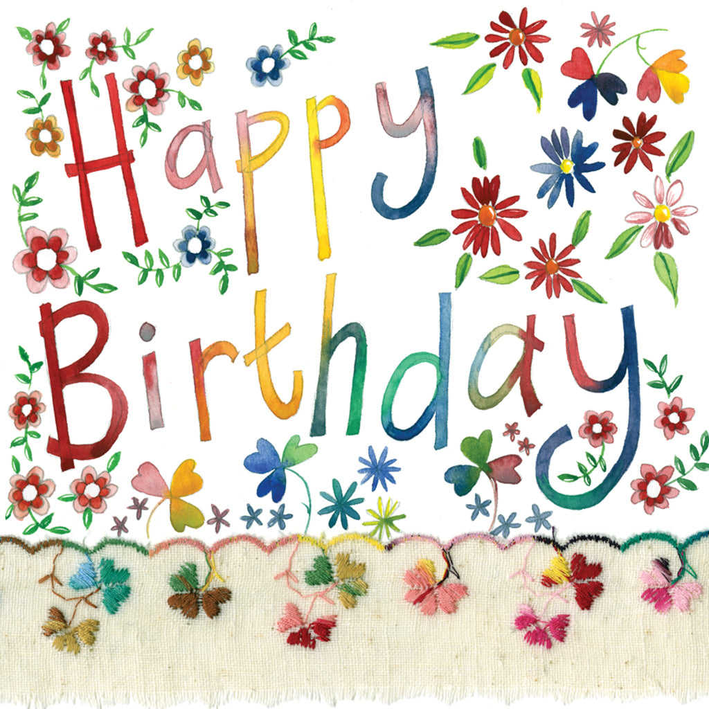 ALEX CLARK FLORAL BIRTHDAY CARD | S109 | 260661