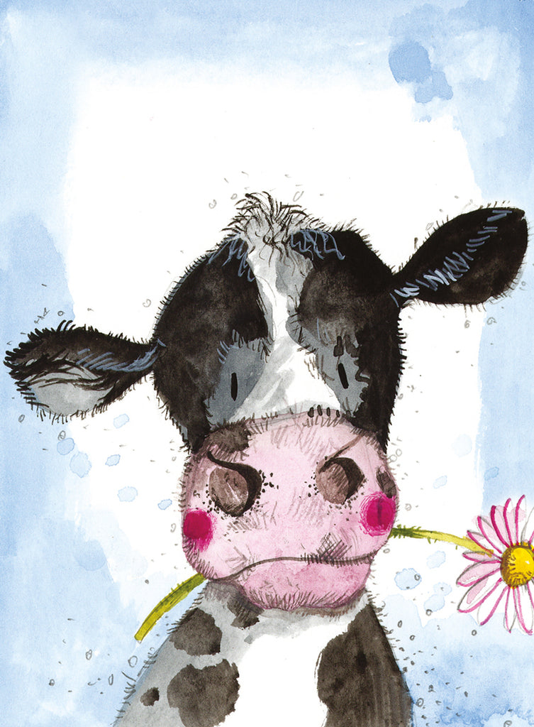 COW AND DAISY SMALL SPIRAL NOTEPADS SSN51
