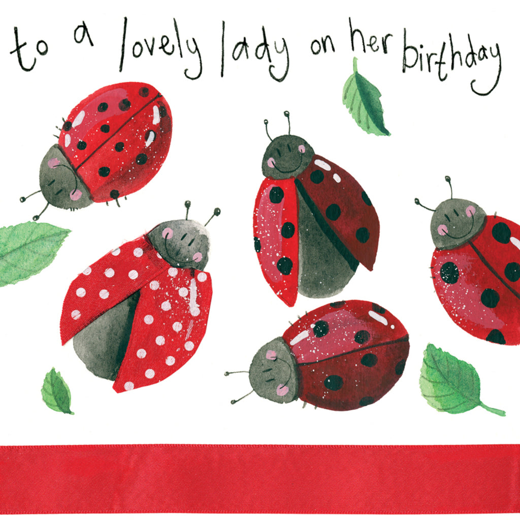 ALEX CLARK LOVELY LADYBIRDS BIRTHDAY CARD S57 | 260888
