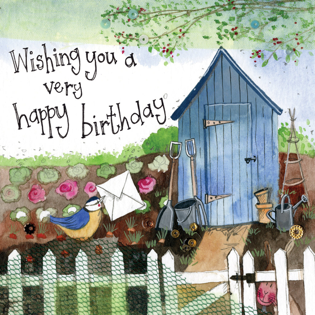 ALEX CLARK GARDEN HUT BIRTHDAY CARD S271 | 260959