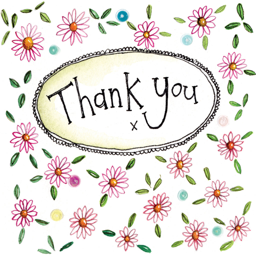 ALEX CLARK FLOWER THANK YOU CARD LS128 | 260978
