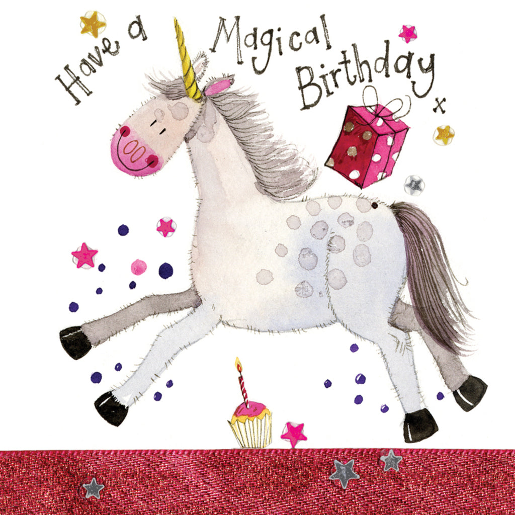 ALEX CLARK BIRTHDAY UNICORN CARD LS138 | 260984