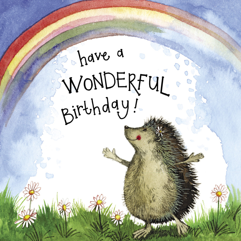 ALEX CLARK SUNSHINE HEDGEHOG BIRTHDAY FOIL CARD LS170 | 261002