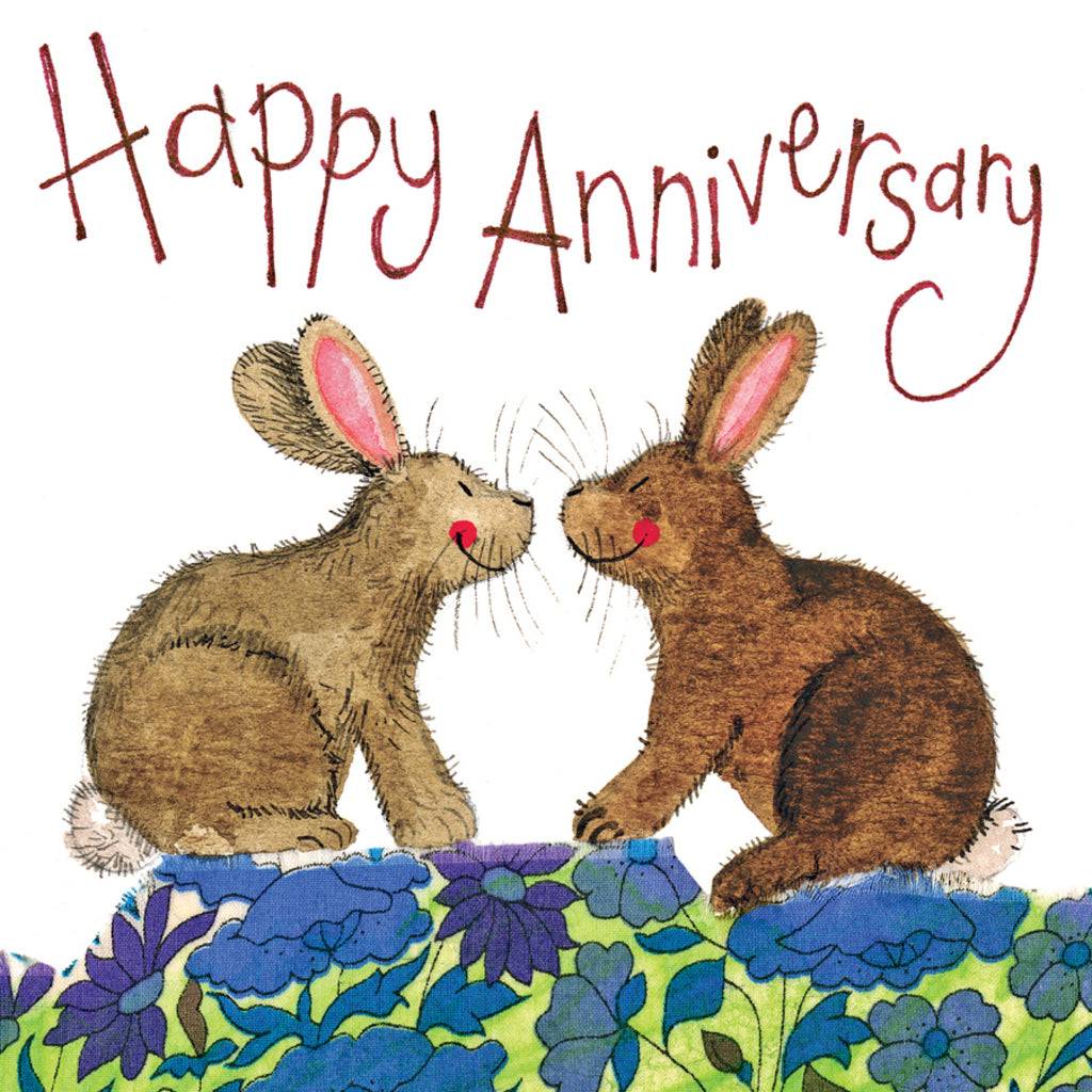ALEX CLARK BUNNIES ANNIVERSARY CARD LS57 | 261410