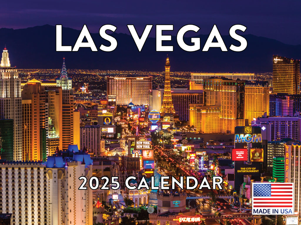 Las Vegas Calendar 2025 Monthly Wall Calender 12 Month | Made In The USA 261558