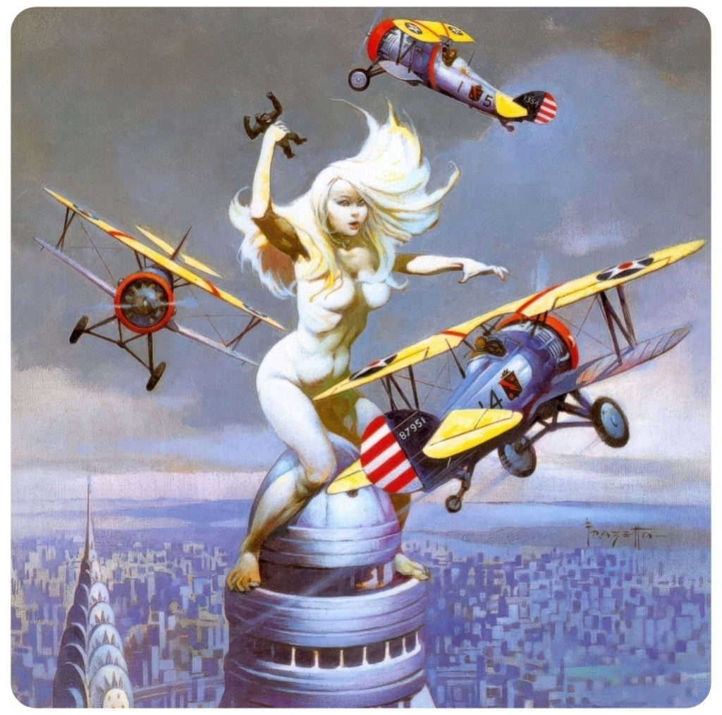 Frank Frazetta Queen Kong Coaster Premium Drink Coaster Resin With Cork Backing 261774 1834 261774