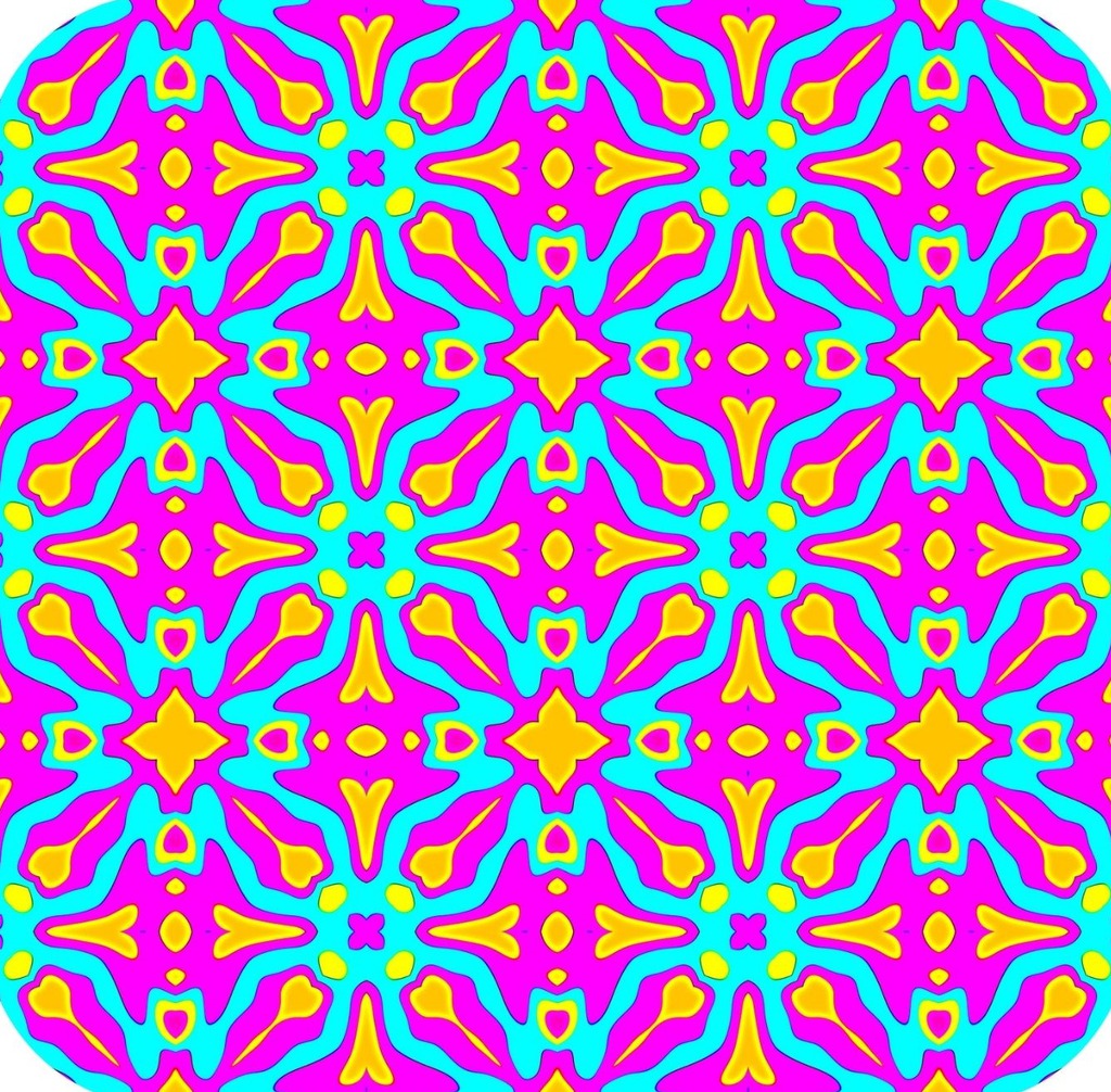 Vibrant Kaleidoscope V6 Premium Drink Coaster Resin With Cork Backing 261871 74856 261871