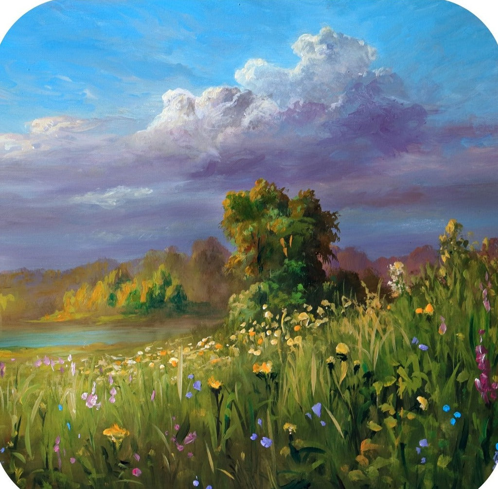 Watercolor Landscape V3 Premium Drink Coaster Resin With Cork Backing 261892 74877 261892