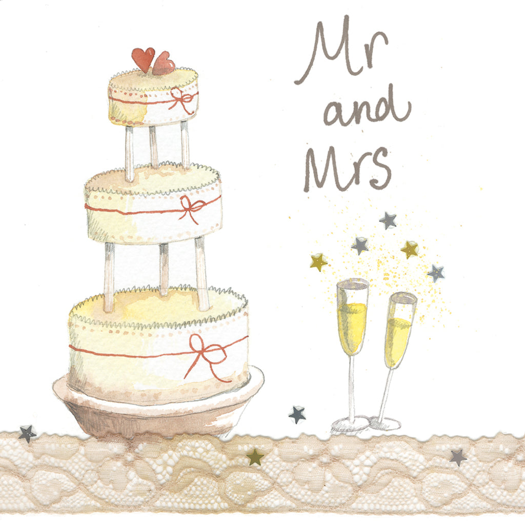 ALEX CLARK MR AND MRS WEDDING CARD S29 | 262104