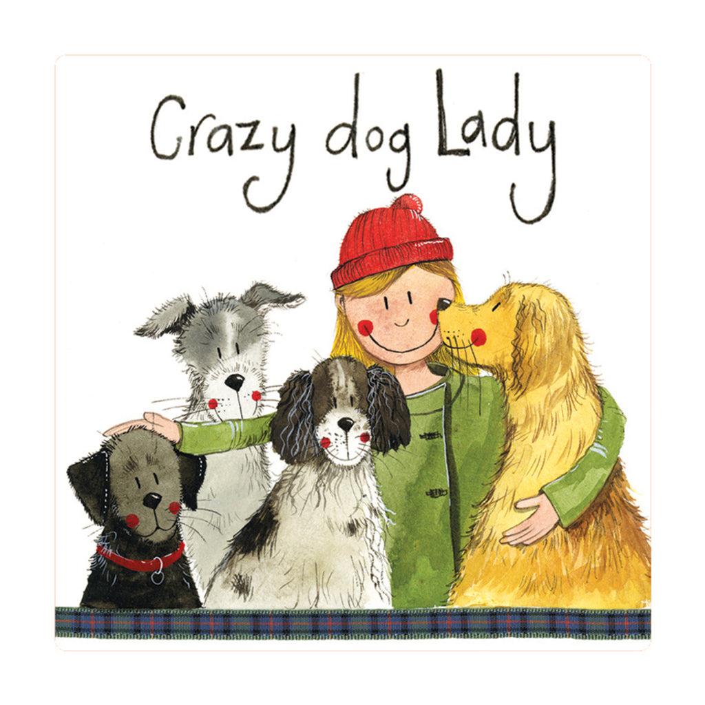 CRAZY DOG LADY FRIDGE MAGNET FM220