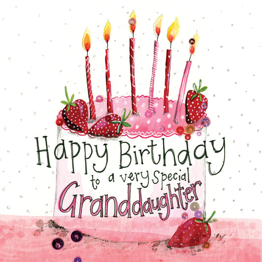 ALEX CLARK GRANDDAUGHTER CAKE BIRTHDAY CARD S215 | 262190