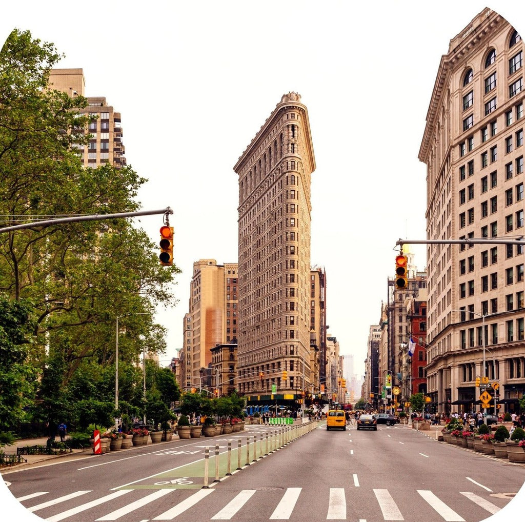 New York City Flatiron Building Fifth Avenue Manhattan Premium Drink Coaster Resin With Cork Backing 262290 75092 262290