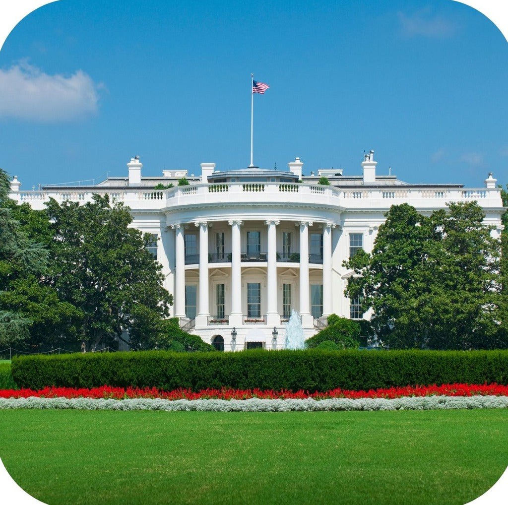 Washington DC The White House Premium Drink Coaster Resin With Cork Backing 262308 75110 262308