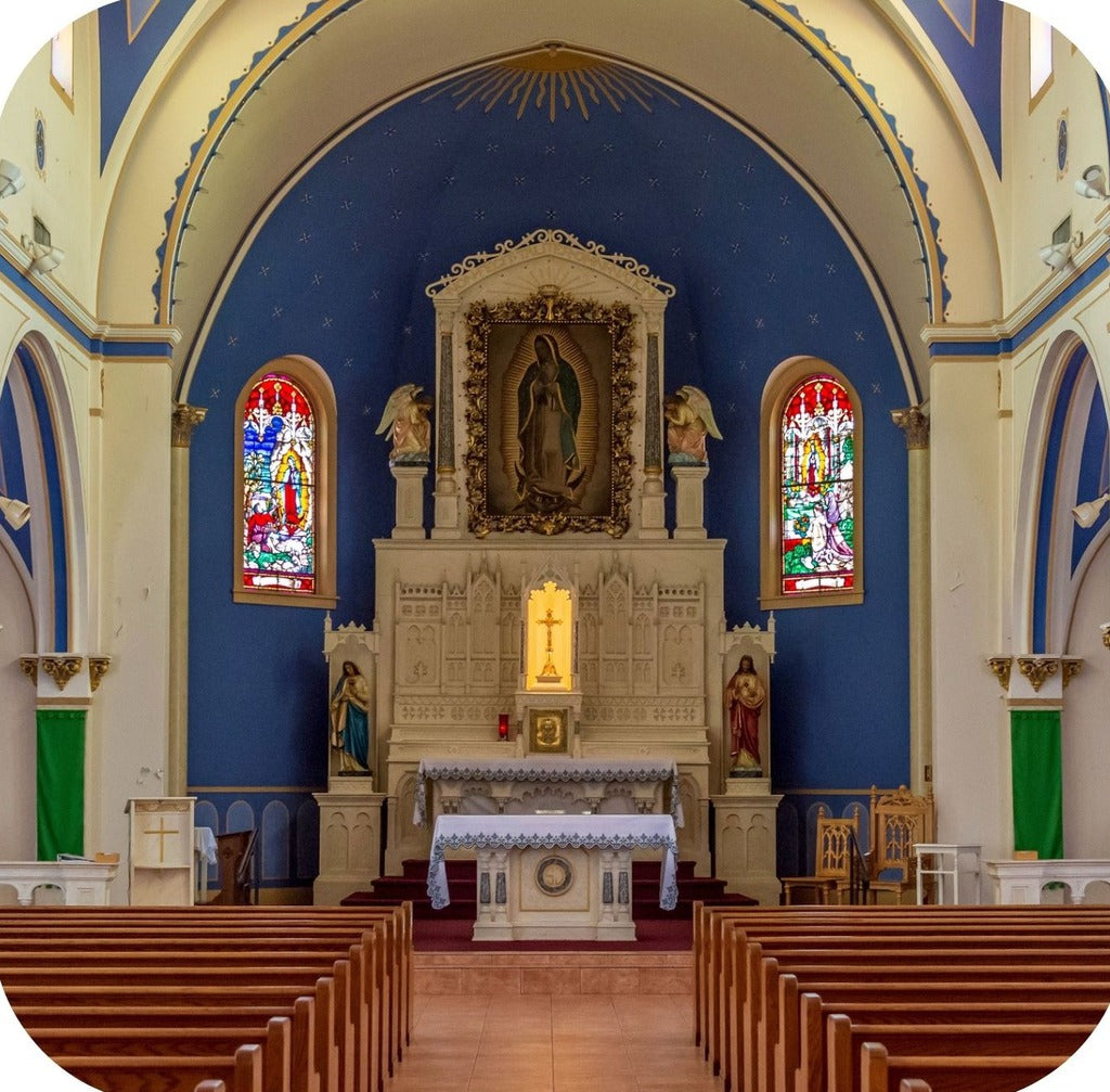 San Antonio Texas Our Lady Of Guadalupe Church Premium Drink Coaster Resin With Cork Backing 262329 75131 262329