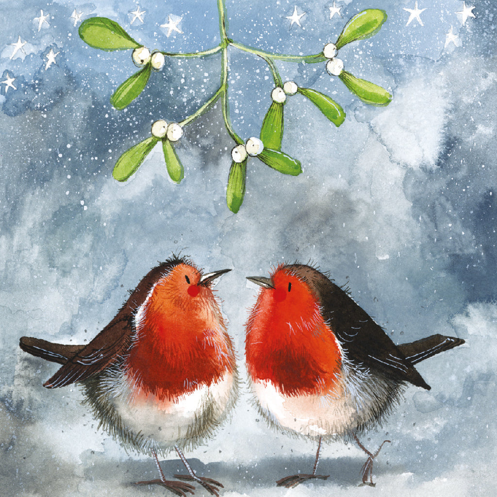 ALEX CLARK CHRISTMAS ROBINS CHRISTMAS COASTER XC07 | 262367