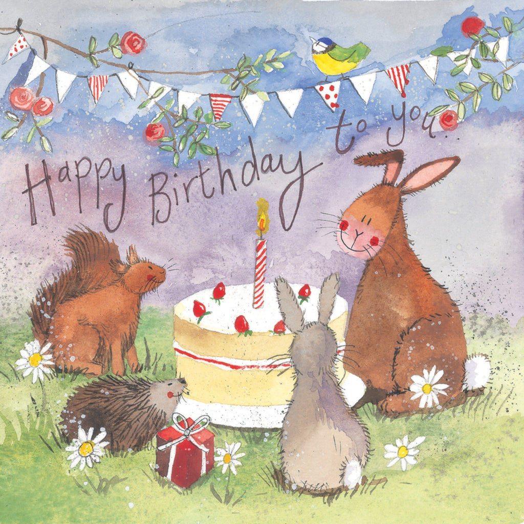 FOREST PARTY BIRTHDAY CARD AC550