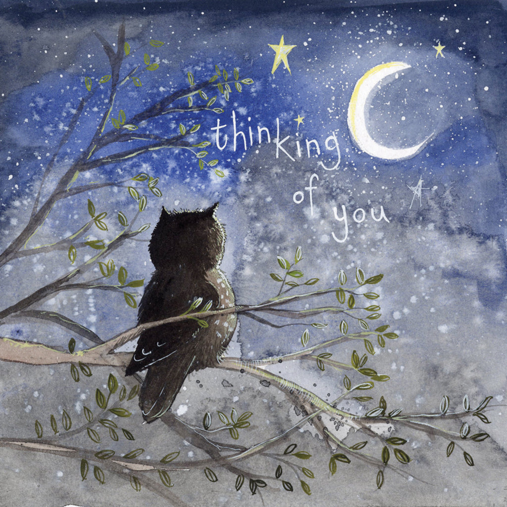 CRESCENT MOON THINKING OF YOU CARD AC639