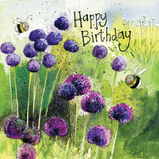 ALLIUMS BIRTHDAY CARD AC732